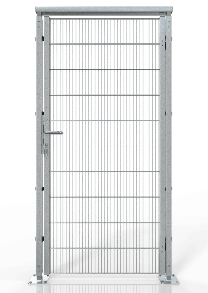 Drehtür für Gittertrennwand - Datencenter ECONFENCE® BASIC LINE ZINK BT01-DC 800x2000MM