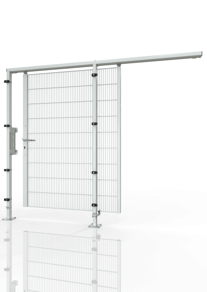 Schiebetür für Maschinenschutzgitter ECONFENCE® BASIC LINE BT01 1200x2200 RAL7035