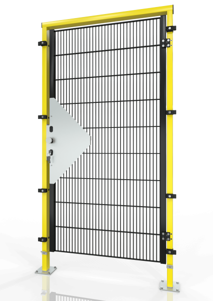 Drehtür für Maschinenschutzgitter ECONFENCE® BASIC LINE TS01 1000x2000 RAL1021-9005