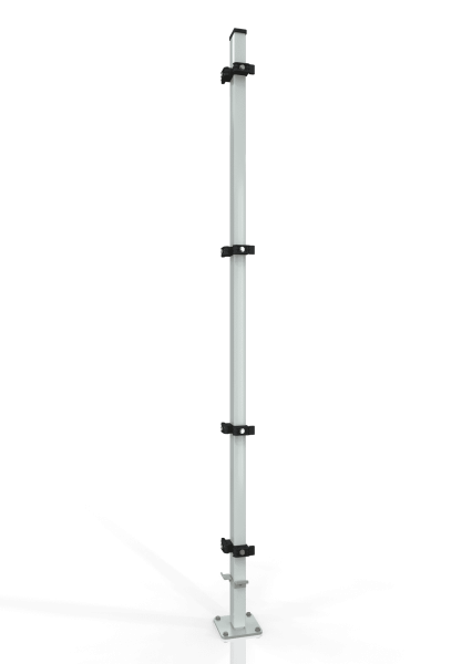 ECKPFOSTEN RECHTS ECONFENCE® MEDIUM LINE 2000MM - RAL 7035
