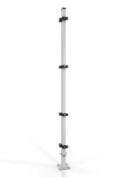 Universal-Eckpfosten für Maschinenschutzgitter ECONFENCE® BASIC LINE 60x40x2200mm RAL-7035