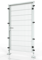 Drehtür für Gittertrennwand ECONFENCE® BASIC LINE BT01 1000x2000 RAL-7035