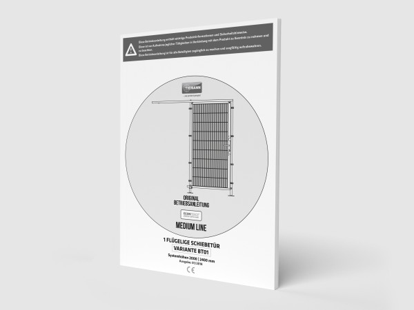 Medium Line Schiebetür BT01 - Betriebsanleitung