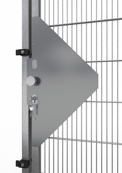 Schiebetür für Gittertrennwand ECONFENCE® BASIC LINE ZINK TS01 1200x2000MM