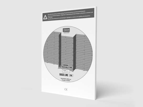 Basic Line Zink SH 4000mm Schutzgitter - Betriebsanleitung