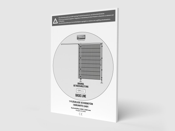 Basic Line Schiebetür GH01 - Betriebsanleitung