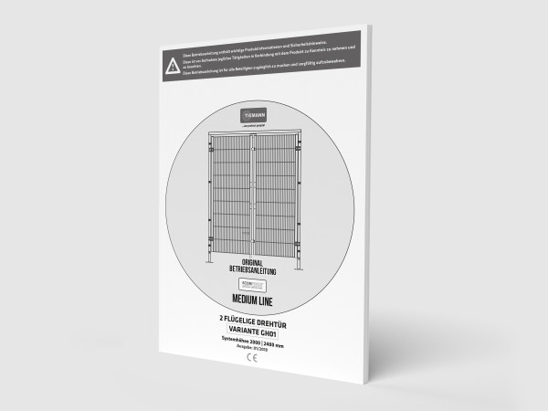 Medium Line 2-flg. Drehtür GH01 - Betriebsanleitung