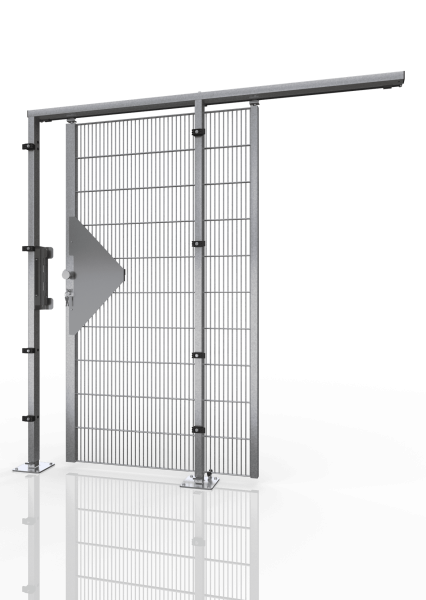 Schiebetür für Gittertrennwand ECONFENCE® BASIC LINE ZINK TS01 1000X2000mm