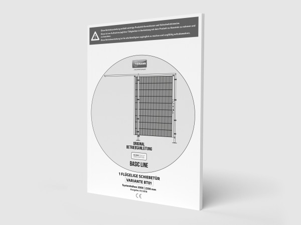 Basic Line Schiebetür BT01 - Betriebsanleitung