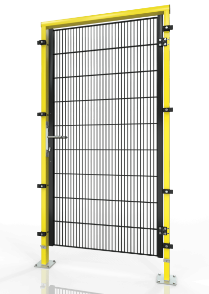 Drehtür für Maschinenschutzgitter ECONFENCE® BASIC LINE BT01 1000x2200 RAL1021-9005