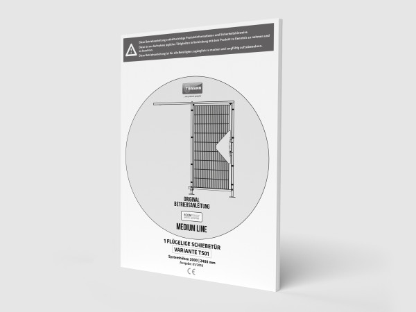 Medium Line Schiebetür TS01 - Betriebsanleitung