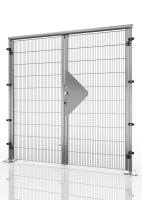 Zweiflügelige Drehtür für Gittertrennwand ECONFENCE® BASIC LINE ZINK TS01 1900X2000MM