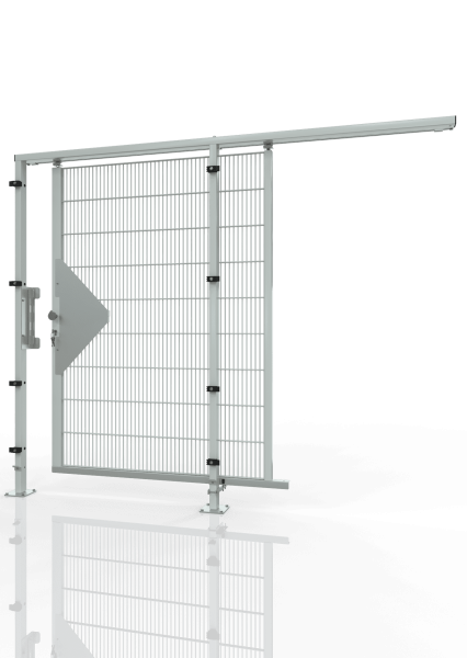 1 FLG. SCHIEBETÜR DIN RECHTS ECONFENCE® MEDIUM LINE TS01 1000x2000 RAL 7035