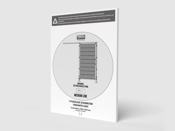 Medium Line Schiebetür GH01 - Betriebsanleitung